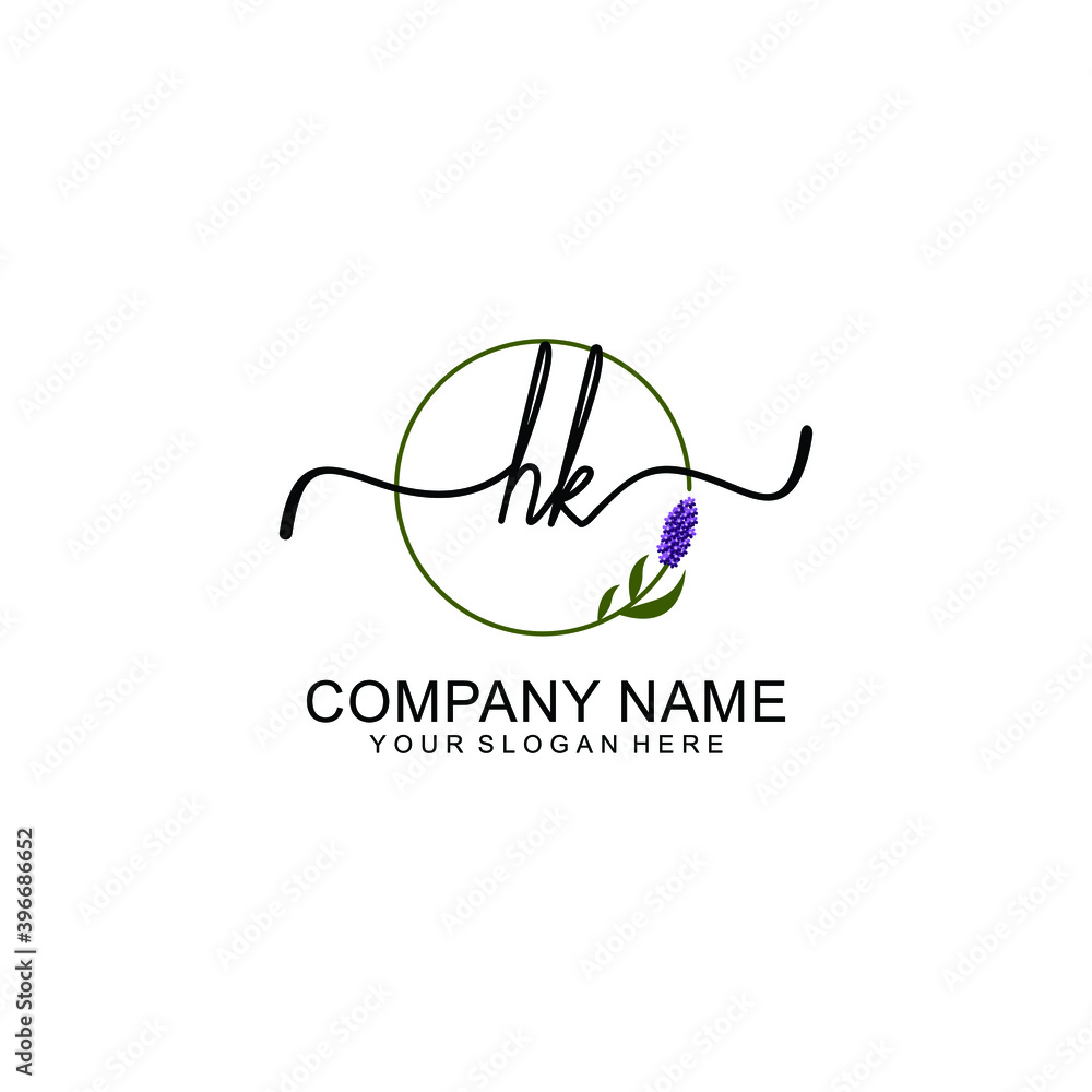 Initial HK Handwriting, Wedding Monogram Logo Design, Modern Minimalistic and Floral templates for Invitation cards Initial HK Handwriting, Wedding Monogram Logo Design, Modern Minimalistic and Floral templates for Invitation cards