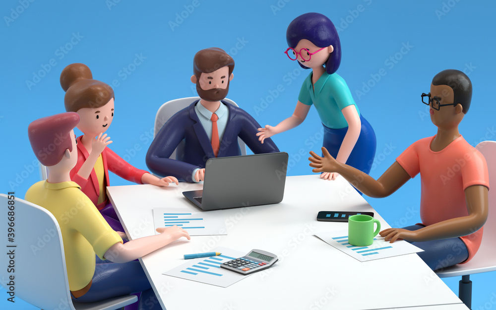 Business Meeting Illustration Stock Illustration - Download Image Now -  Presentation - Speech, Meeting, Business Meeting - iStock