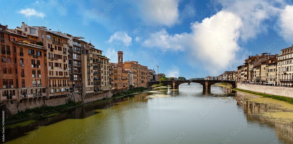 Florence bridge over the Arno river