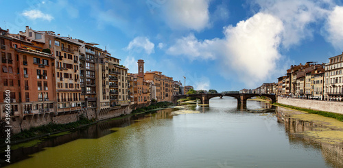 Florence bridge over the Arno river