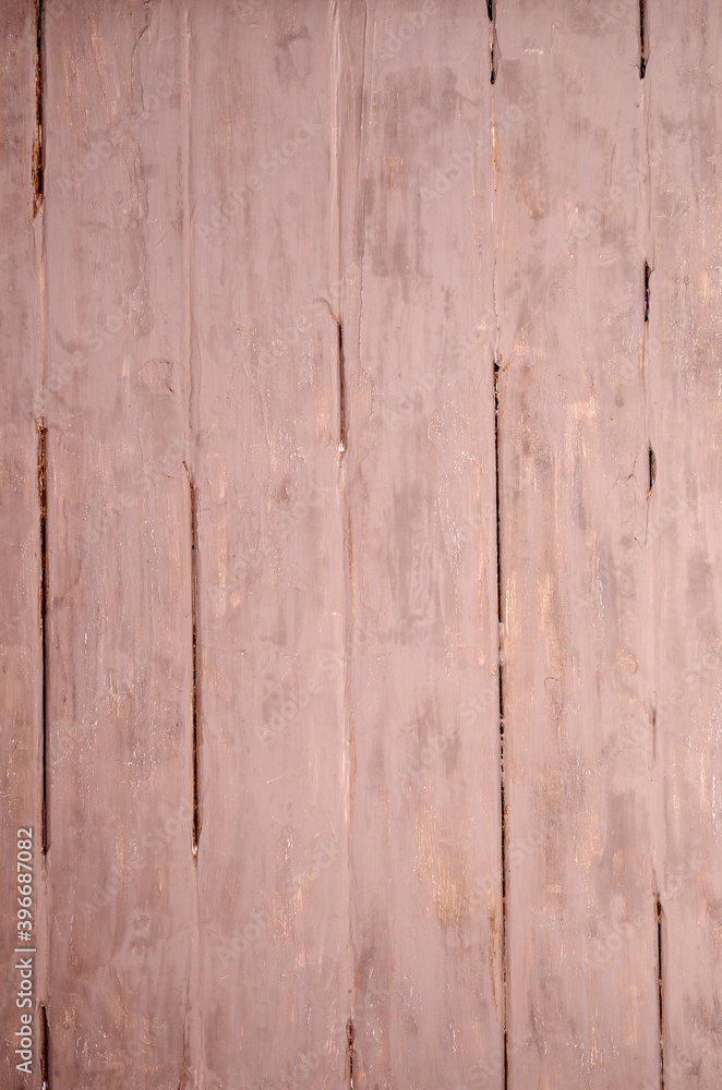 Fototapeta premium Brown wooden planks background.