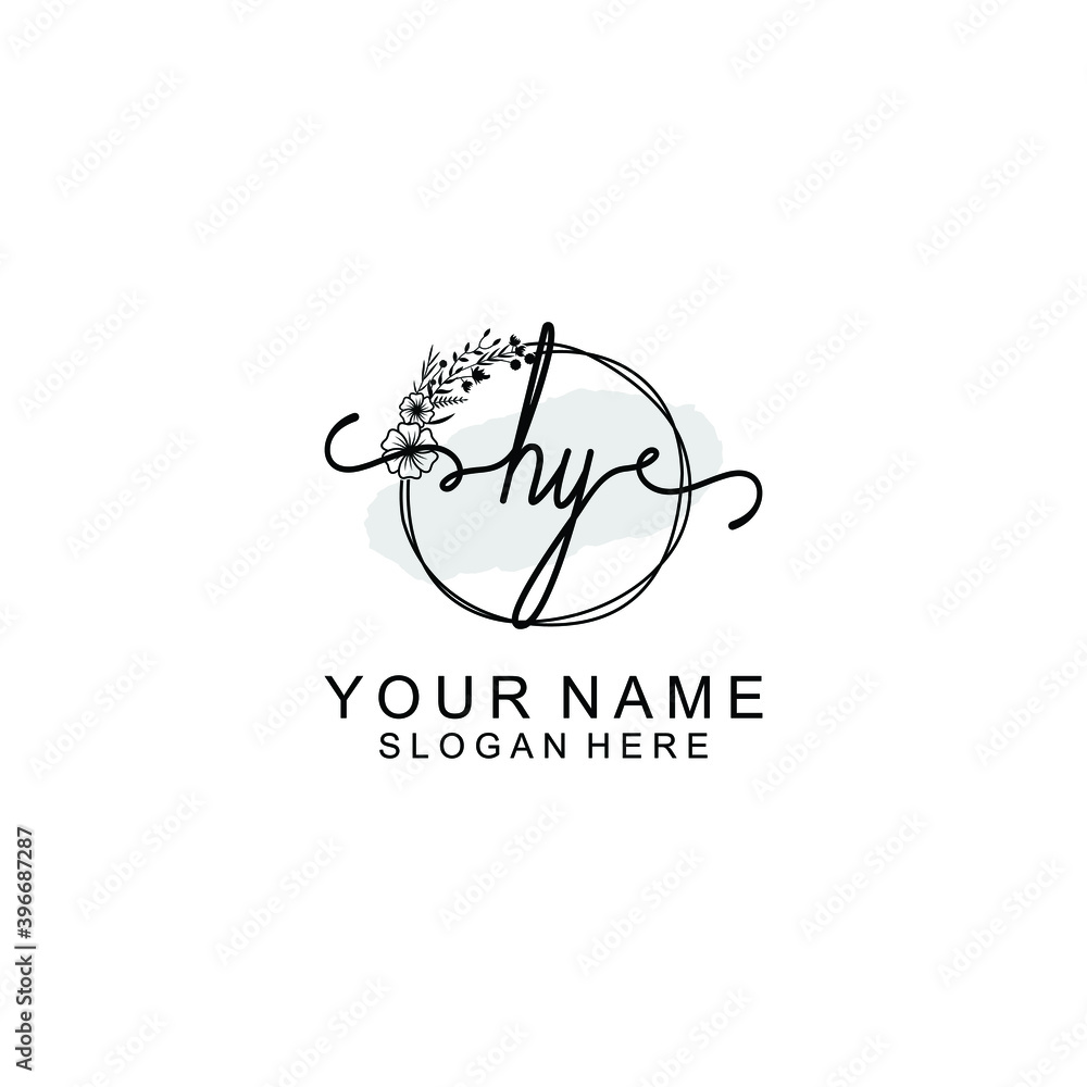 Initial HY Handwriting, Wedding Monogram Logo Design, Modern Minimalistic and Floral templates for Invitation cards Initial HY Handwriting, Wedding Monogram Logo Design, Modern Minimalistic and Floral templates for Invitation cards