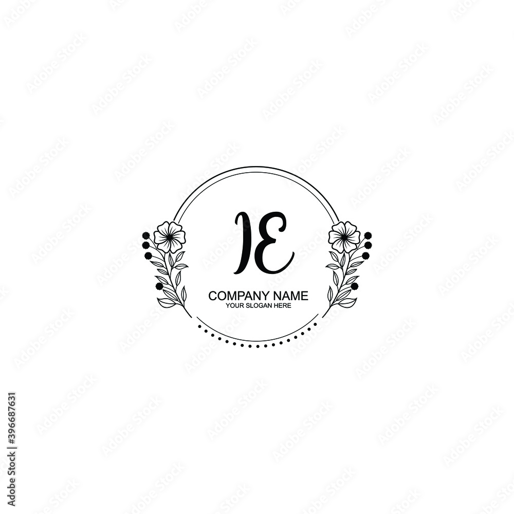 Initial IE Handwriting, Wedding Monogram Logo Design, Modern Minimalistic and Floral templates for Invitation cards Initial IE Handwriting, Wedding Monogram Logo Design, Modern Minimalistic and Floral templates for Invitation cards