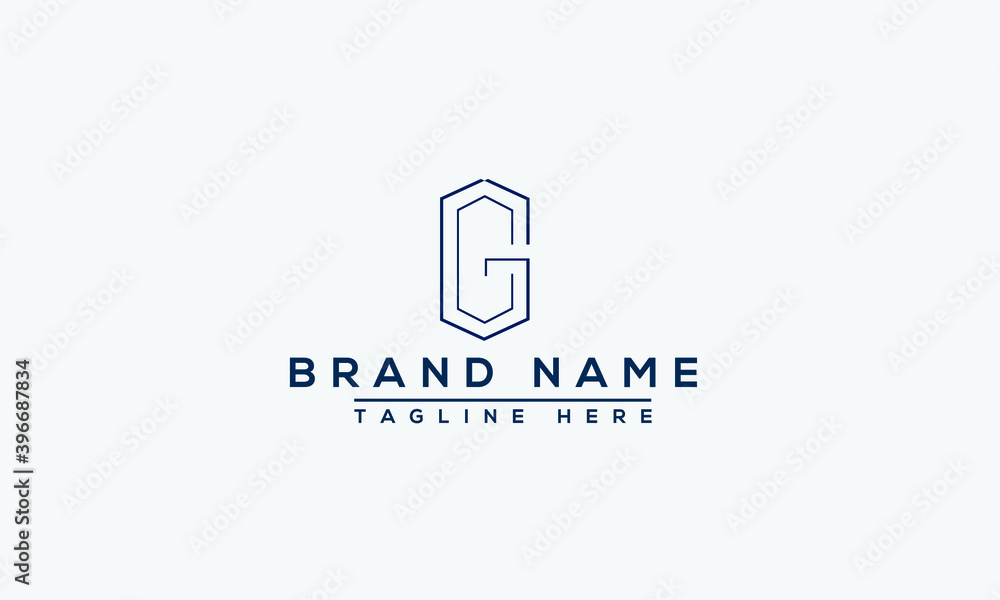 CG Logo Design Template Vector Graphic Branding Element.
