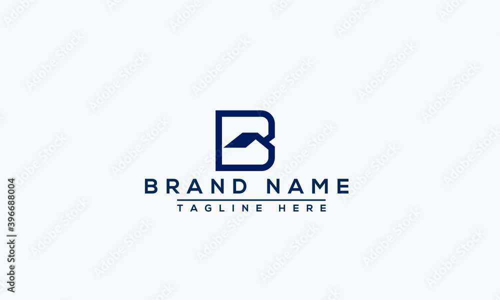 B Logo Design Template Vector Graphic Branding Element.

