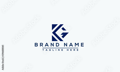 KG Logo Design Template Vector Graphic Branding Element.
