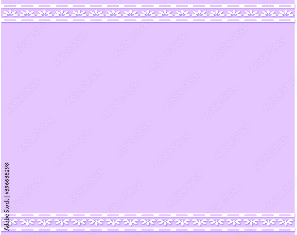 White Flower Frame over Soft Purple Background - Card - Invitation - Bussiness Card White Flower Frame over Soft Purple Background - Card - Invitation - Bussiness Card
