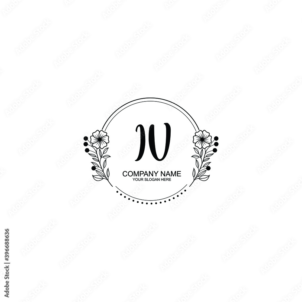 Initial IV Handwriting, Wedding Monogram Logo Design, Modern Minimalistic and Floral templates for Invitation cards Initial IV Handwriting, Wedding Monogram Logo Design, Modern Minimalistic and Floral templates for Invitation cards