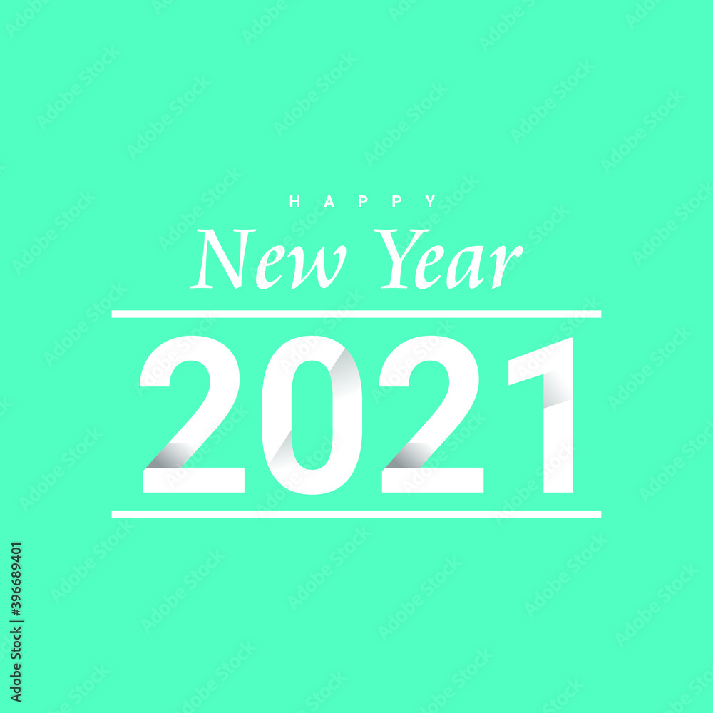 Happy new year 2021 lettering greeting card design Happy new year 2021 lettering greeting card design