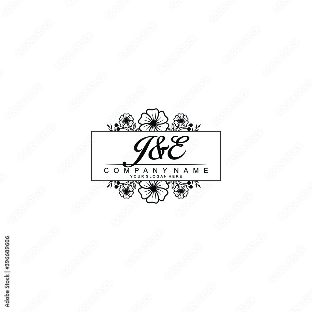 Initial JE Handwriting, Wedding Monogram Logo Design, Modern Minimalistic and Floral templates for Invitation cards Initial JE Handwriting, Wedding Monogram Logo Design, Modern Minimalistic and Floral templates for Invitation cards