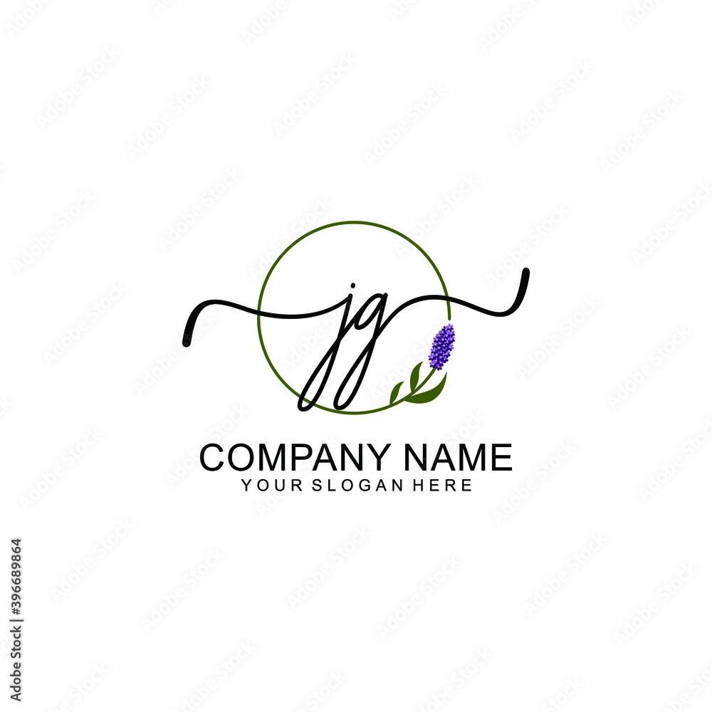 Initial JG Handwriting, Wedding Monogram Logo Design, Modern Minimalistic and Floral templates for Invitation cards Initial JG Handwriting, Wedding Monogram Logo Design, Modern Minimalistic and Floral templates for Invitation cards