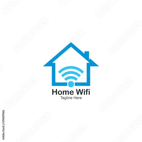 WiFi home logo vector simple illutration