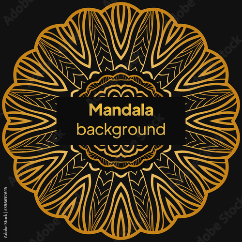 Flower Mandala. Vintage decorative elements. luxury wedding, beauty fashion concept, royal holiday party cards. Vector illustration