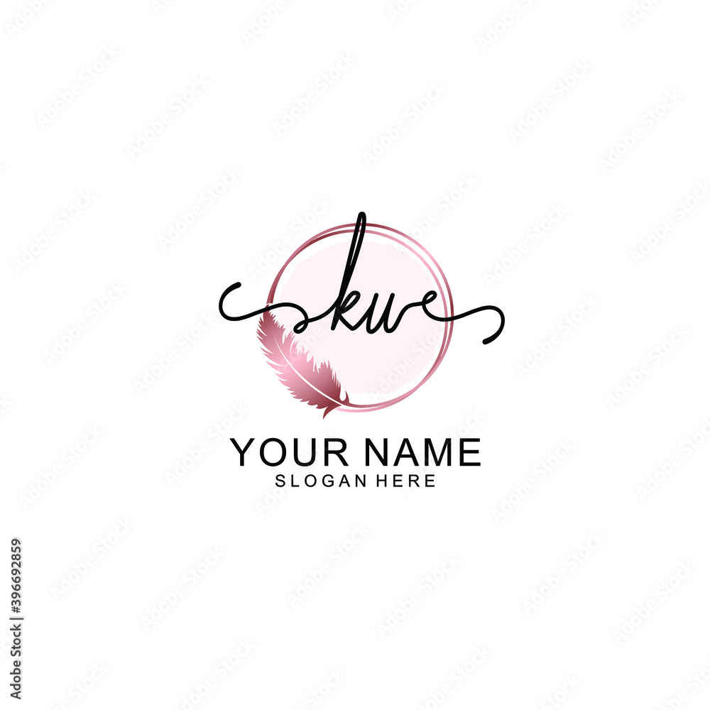 Initial KU Handwriting, Wedding Monogram Logo Design, Modern Minimalistic and Floral templates for Invitation cards Initial KU Handwriting, Wedding Monogram Logo Design, Modern Minimalistic and Floral templates for Invitation cards