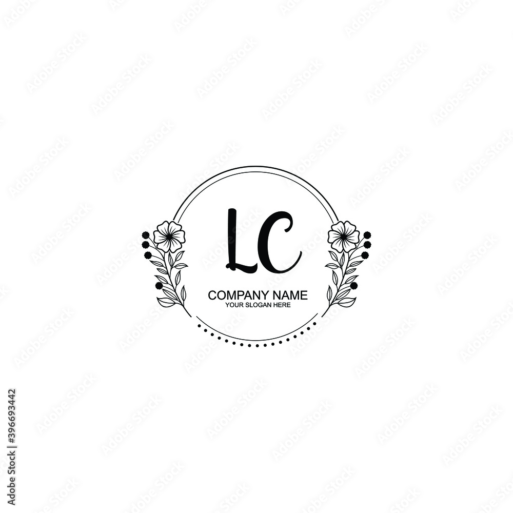 Initial LC Handwriting, Wedding Monogram Logo Design, Modern Minimalistic and Floral templates for Invitation cards Initial LC Handwriting, Wedding Monogram Logo Design, Modern Minimalistic and Floral templates for Invitation cards