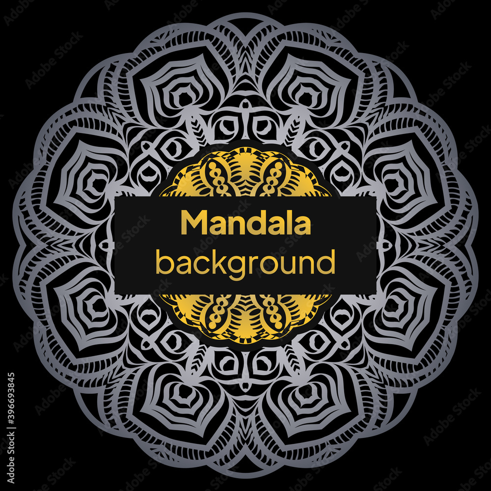 Indian floral paisley medallion pattern. Ethnic Mandala ornament. Vector illustration