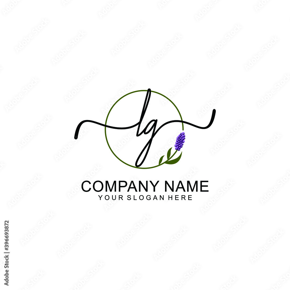 Initial LG Handwriting, Wedding Monogram Logo Design, Modern Minimalistic and Floral templates for Invitation cards Initial LG Handwriting, Wedding Monogram Logo Design, Modern Minimalistic and Floral templates for Invitation cards