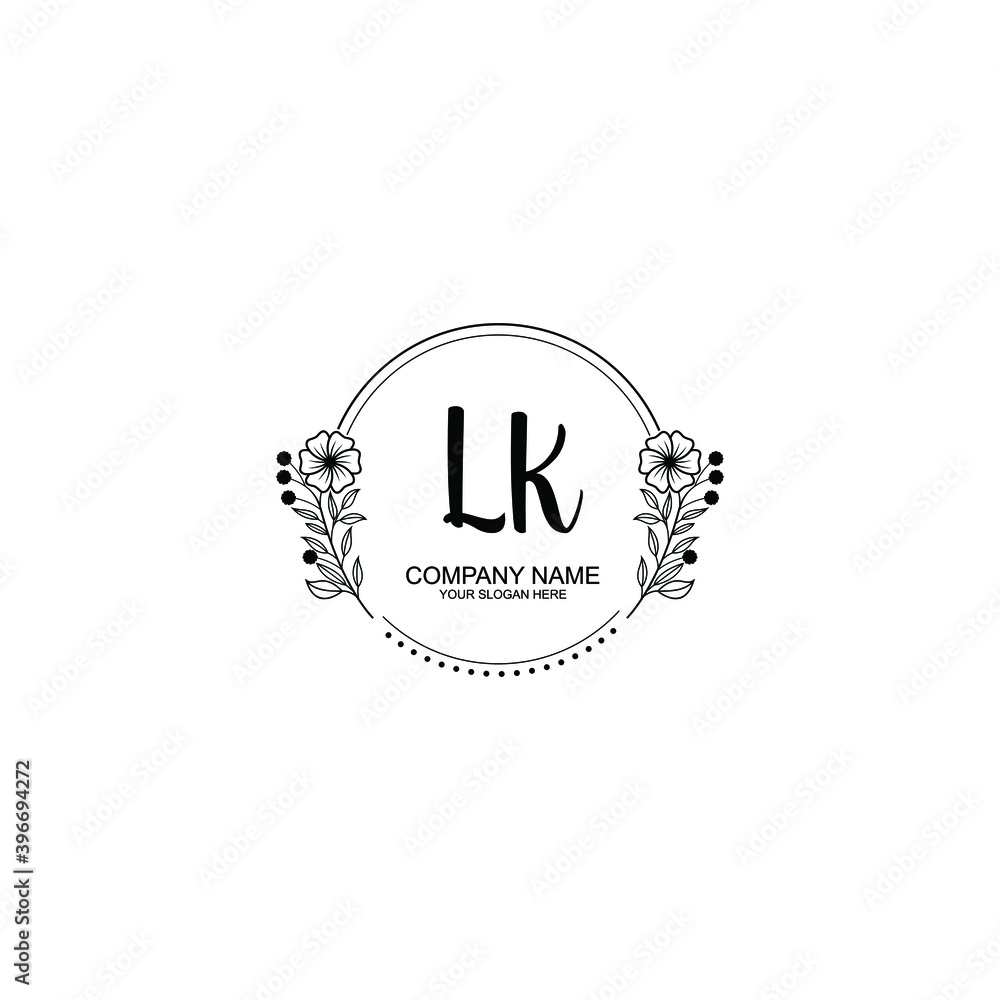 Initial LK Handwriting, Wedding Monogram Logo Design, Modern Minimalistic and Floral templates for Invitation cards Initial LK Handwriting, Wedding Monogram Logo Design, Modern Minimalistic and Floral templates for Invitation cards