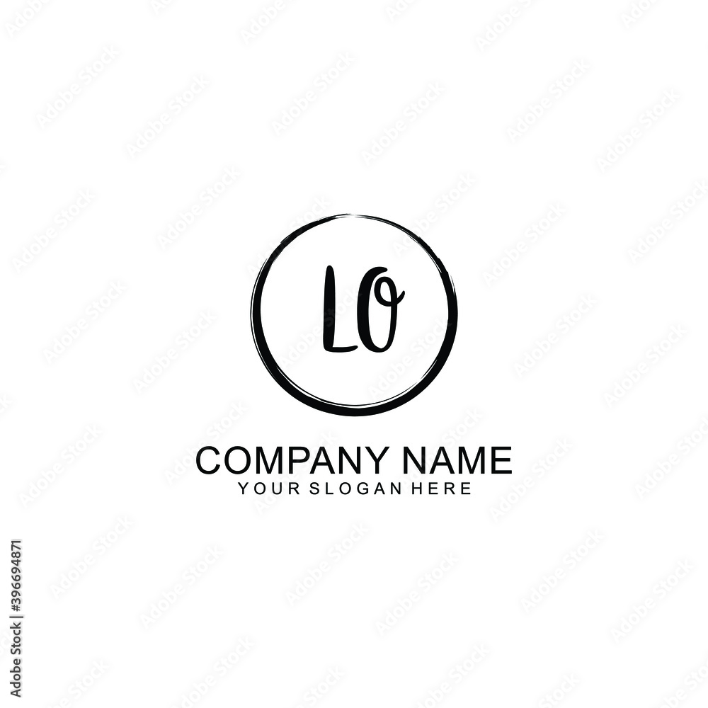 Initial LO Handwriting, Wedding Monogram Logo Design, Modern Minimalistic and Floral templates for Invitation cards Initial LO Handwriting, Wedding Monogram Logo Design, Modern Minimalistic and Floral templates for Invitation cards