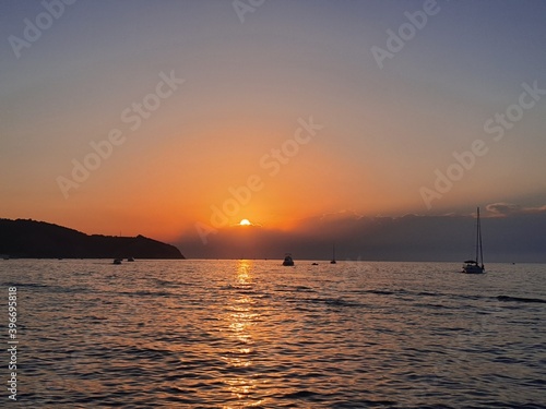 sunset over the sea © Petra