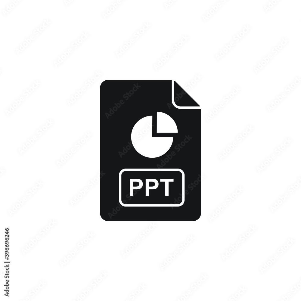 Obraz premium PPT icon design. isolated on white background. vector illustration