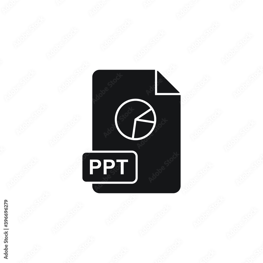 PPT icon design. isolated on white background. vector illustration PPT icon design. isolated on white background. vector illustration