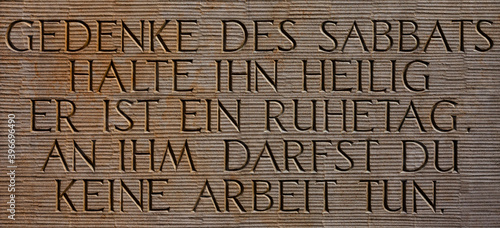 Photos Sabbat Vers Gebot Steintafel