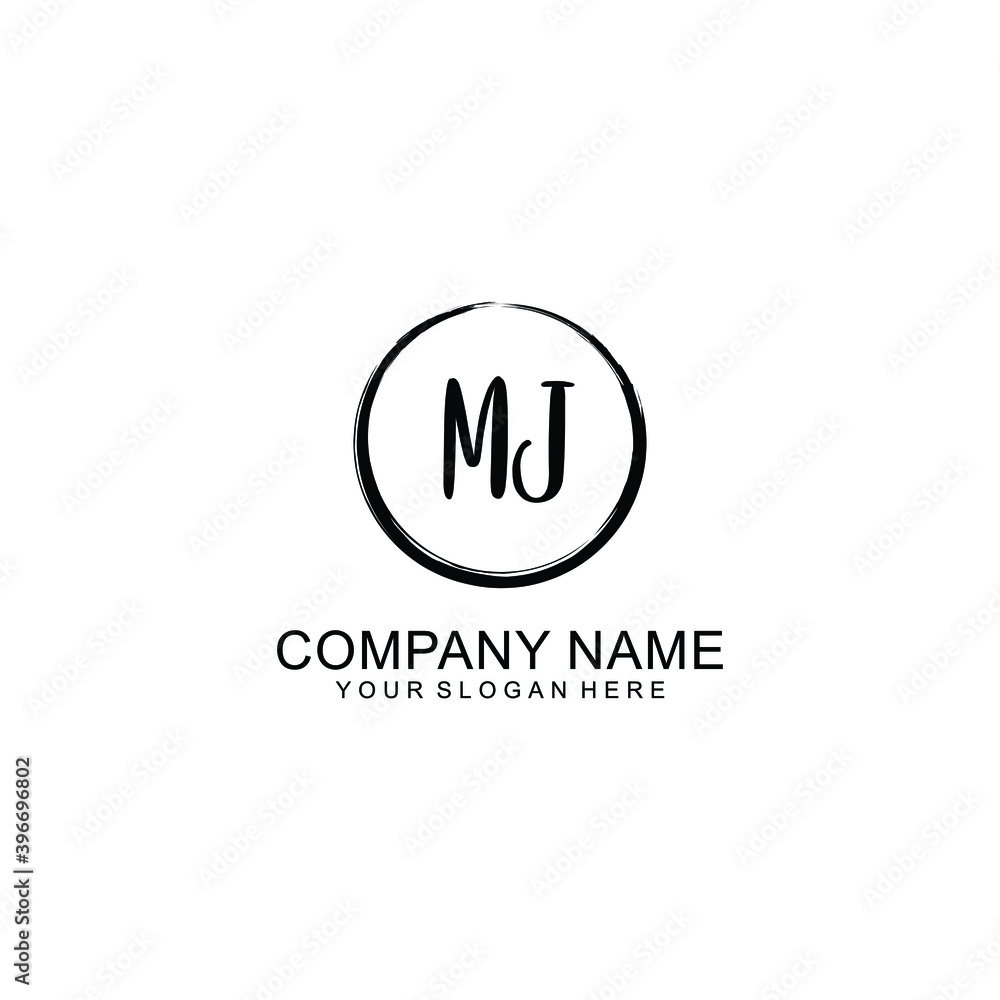 Initial MJ Handwriting, Wedding Monogram Logo Design, Modern Minimalistic and Floral templates for Invitation cards Initial MJ Handwriting, Wedding Monogram Logo Design, Modern Minimalistic and Floral templates for Invitation cards