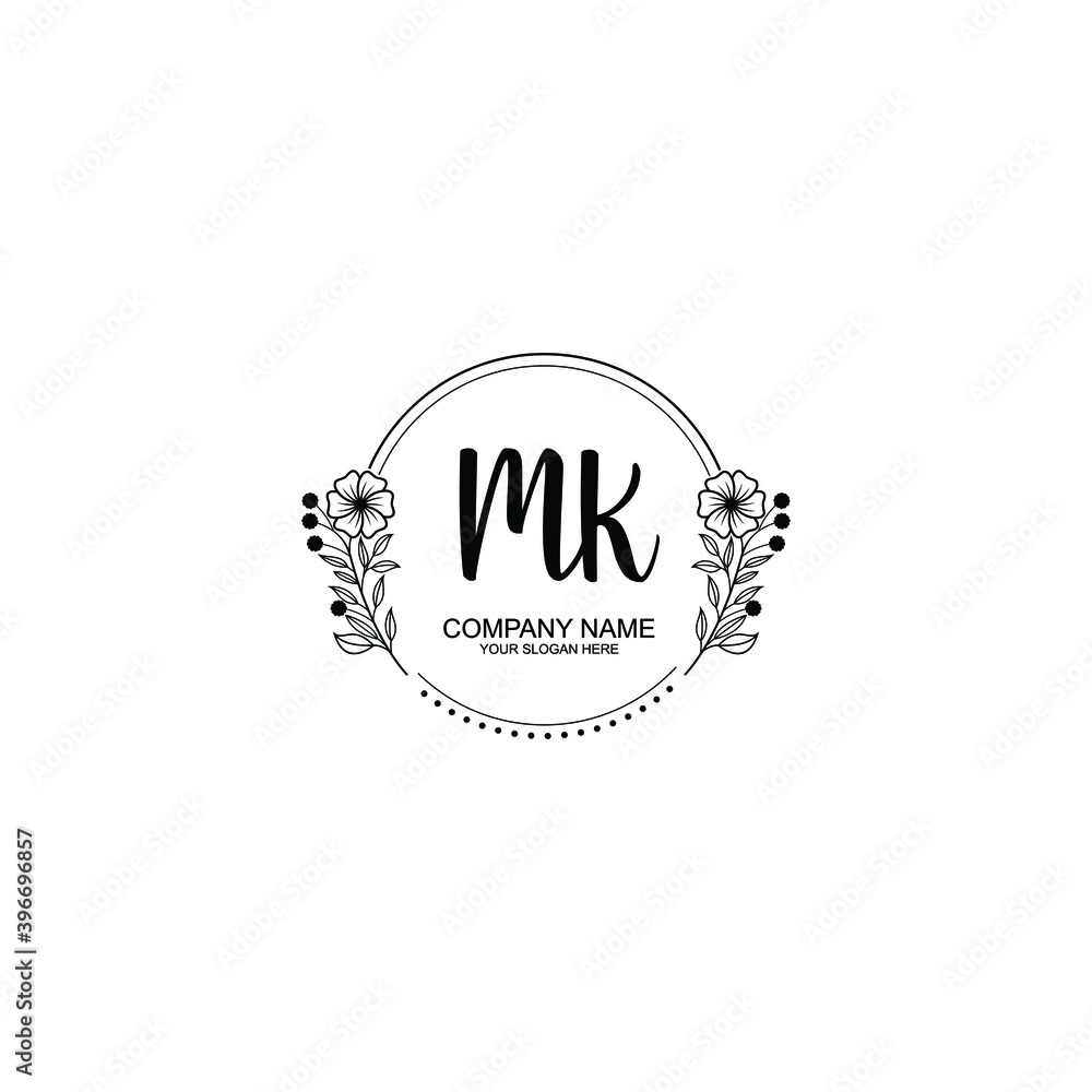 Initial MK Handwriting, Wedding Monogram Logo Design, Modern Minimalistic and Floral templates for Invitation cards Initial MK Handwriting, Wedding Monogram Logo Design, Modern Minimalistic and Floral templates for Invitation cards
