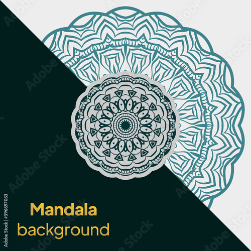 Background design with mandala. luxury wedding, beauty fashion concept, royal holiday party cards. vector illustration