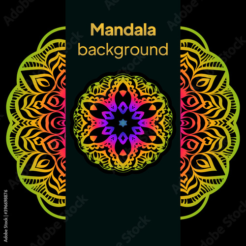 Decorative mandala pattern. Vector illustatration for design photo