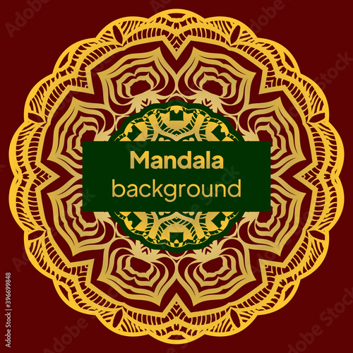 Flower Mandala. Vintage decorative elements. luxury wedding, beauty fashion concept, royal holiday party cards. Vector illustration