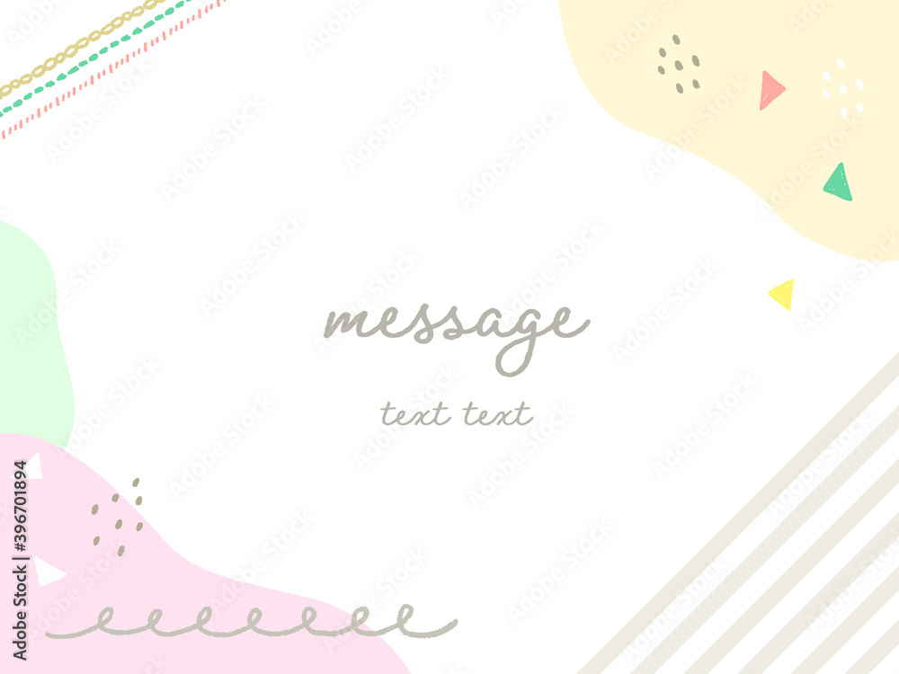 Vetor Do Stock かわいい 手描きガーリーポップ フレーム 枠 Adobe Stock Vetor Do Stock かわいい 手描きガーリーポップ フレーム 枠 Adobe Stock