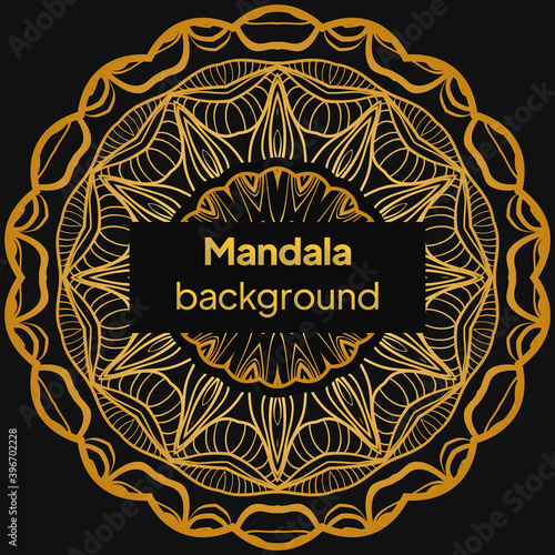 Floral mandala. Vector illustration. luxury wedding, beauty fashion concept, royal holiday party cards.