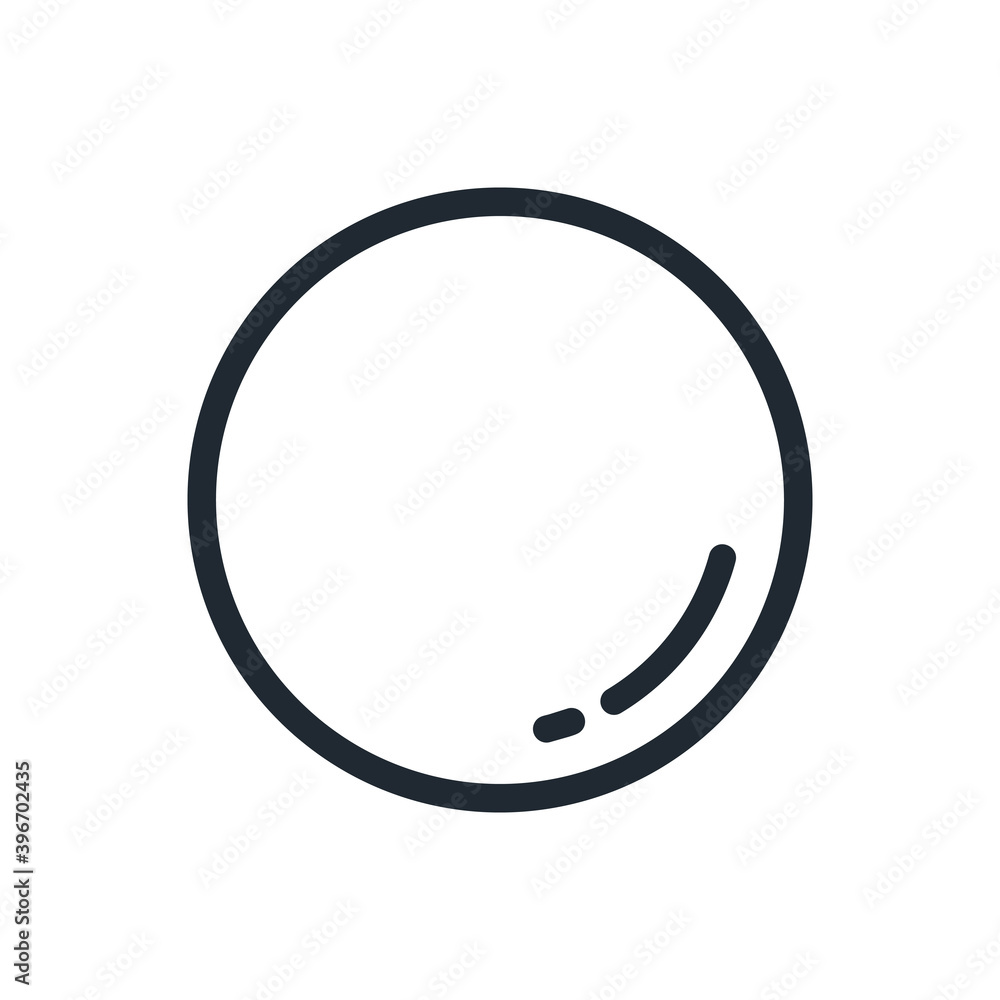 moon. Outline style .Space science astronomy icon symbol. Vector Illustration. moon. Outline style .Space science astronomy icon symbol. Vector Illustration.