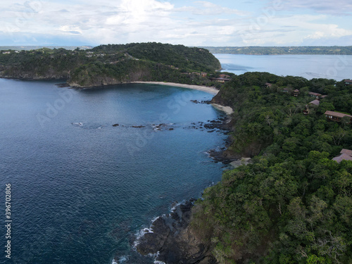 Aerial View of Peninsula Papagayo and Four Seasons Hotel in Costa Rica 