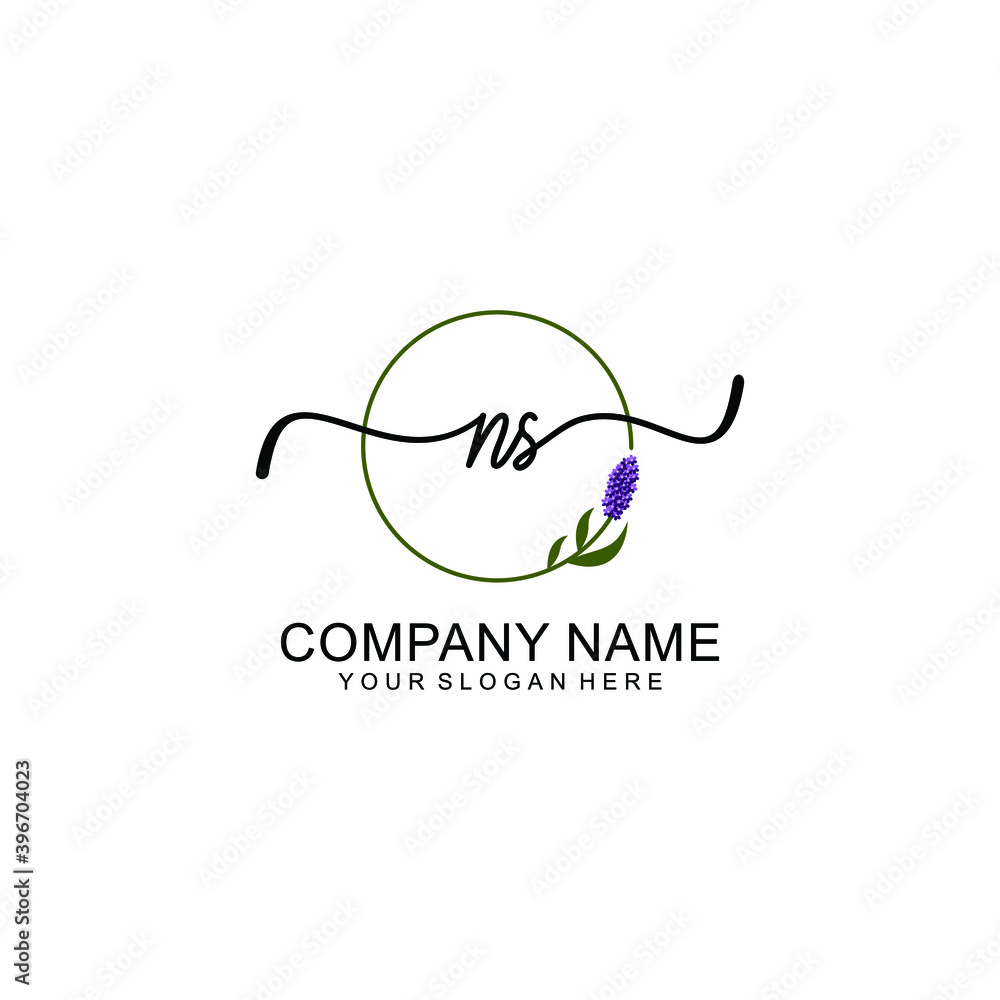 Initial NS Handwriting, Wedding Monogram Logo Design, Modern Minimalistic and Floral templates for Invitation cards Initial NS Handwriting, Wedding Monogram Logo Design, Modern Minimalistic and Floral templates for Invitation cards