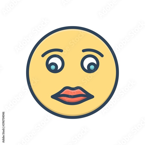 Color illustration icon for briefly