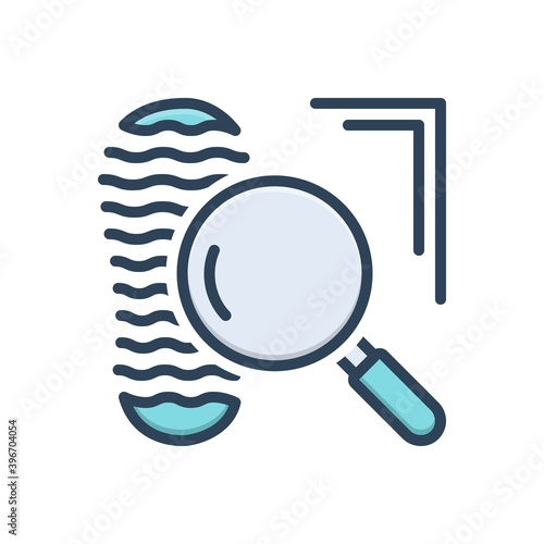 Color illustration icon for clue