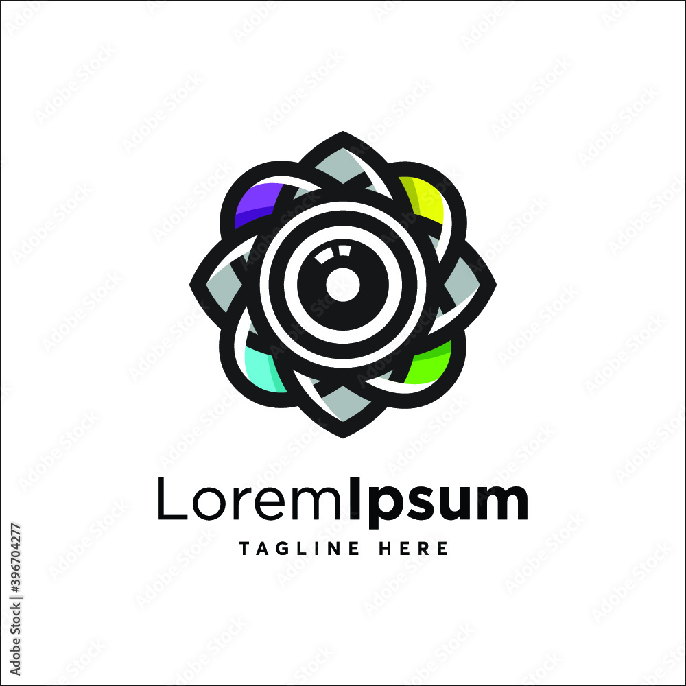 Lens Logo Design Vector Lens Logo Design Vector