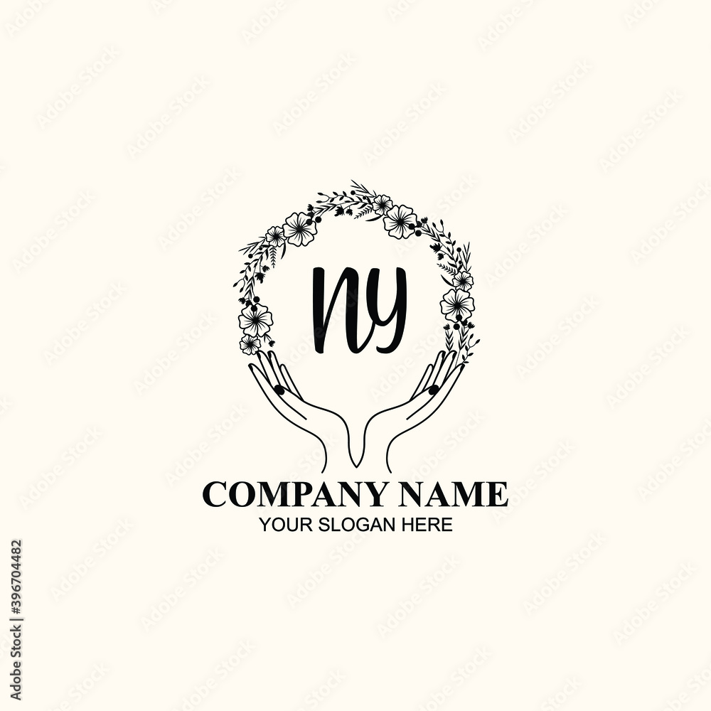 Initial NY Handwriting, Wedding Monogram Logo Design, Modern Minimalistic and Floral templates for Invitation cards Initial NY Handwriting, Wedding Monogram Logo Design, Modern Minimalistic and Floral templates for Invitation cards