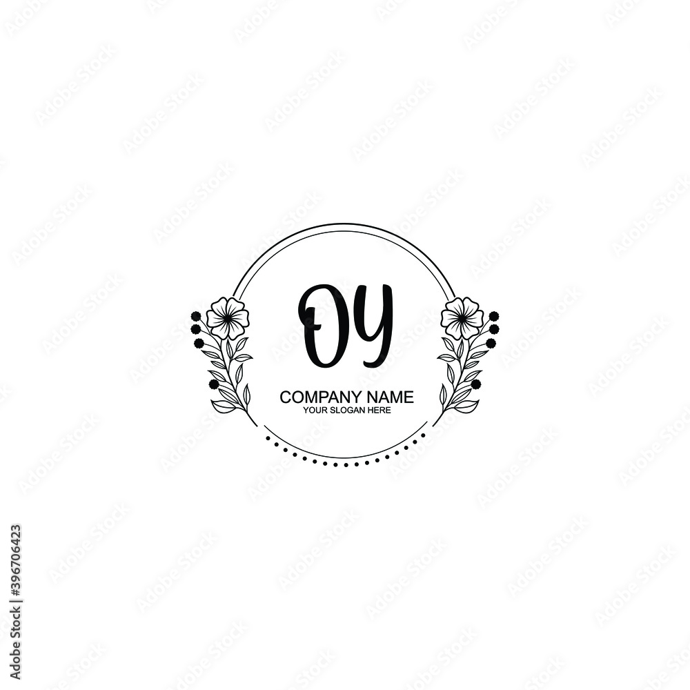 Initial OY Handwriting, Wedding Monogram Logo Design, Modern Minimalistic and Floral templates for Invitation cards Initial OY Handwriting, Wedding Monogram Logo Design, Modern Minimalistic and Floral templates for Invitation cards