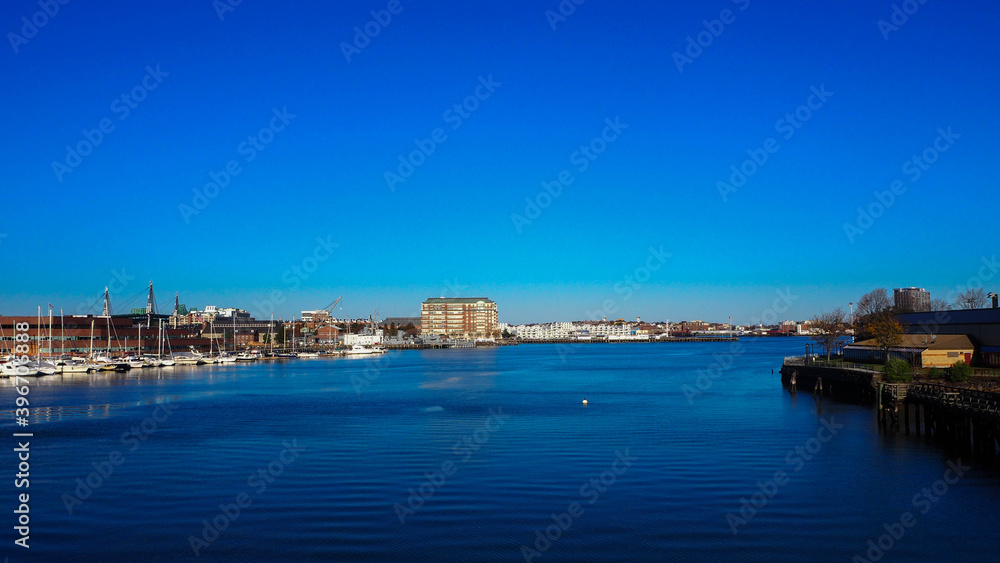 beautiful ocean at Massachusetts bay  , Boston, massachusetts,USA