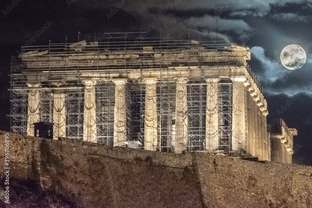 Parthenon at 30 Nov 2020 Full Moon