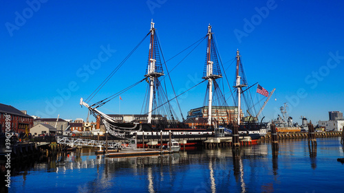 beautiful Boat on ocean at Massachusetts bay  , Boston, massachusetts,USA
