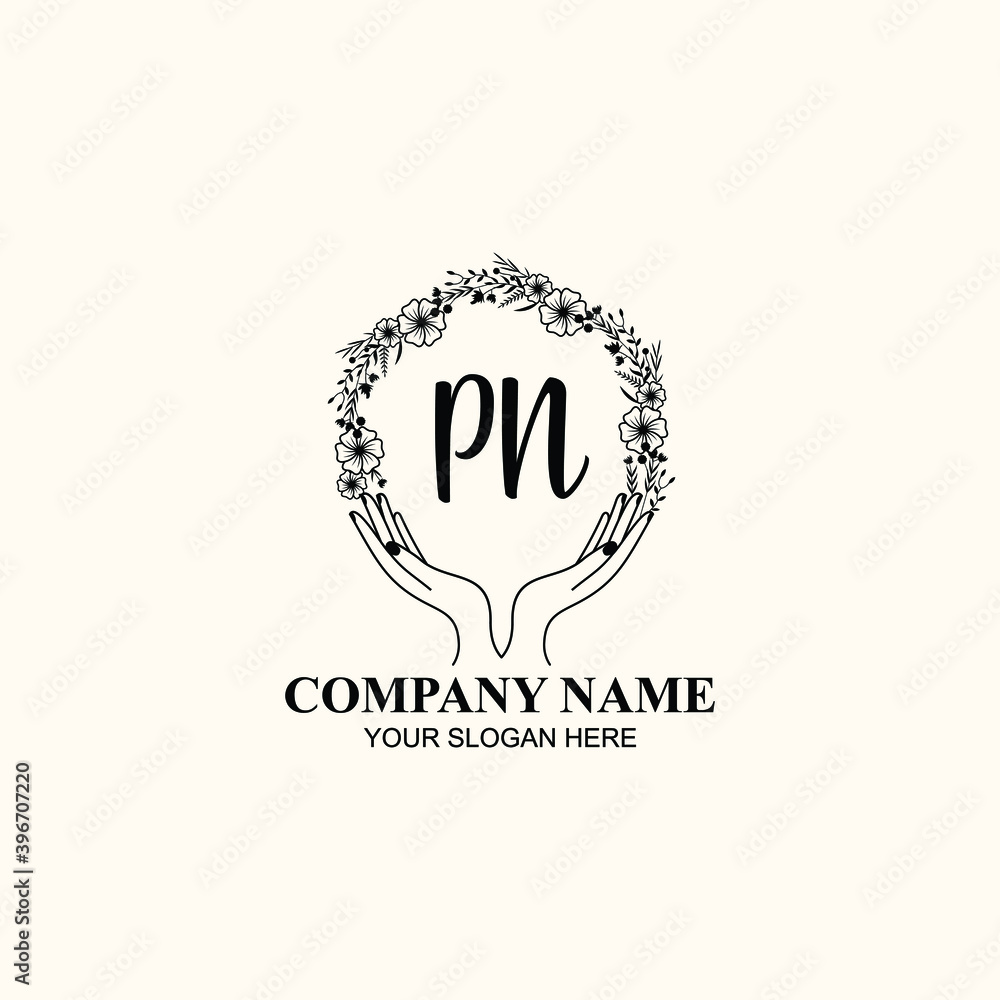 Initial PN Handwriting, Wedding Monogram Logo Design, Modern Minimalistic and Floral templates for Invitation cards Initial PN Handwriting, Wedding Monogram Logo Design, Modern Minimalistic and Floral templates for Invitation cards