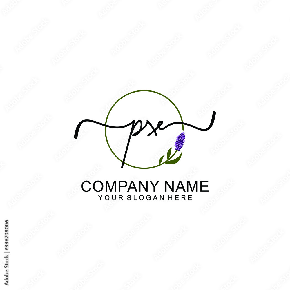 Initial PX Handwriting, Wedding Monogram Logo Design, Modern Minimalistic and Floral templates for Invitation cards