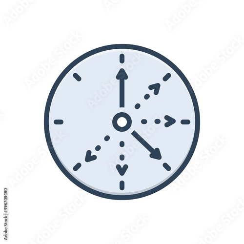 Color illustration icon for frequent