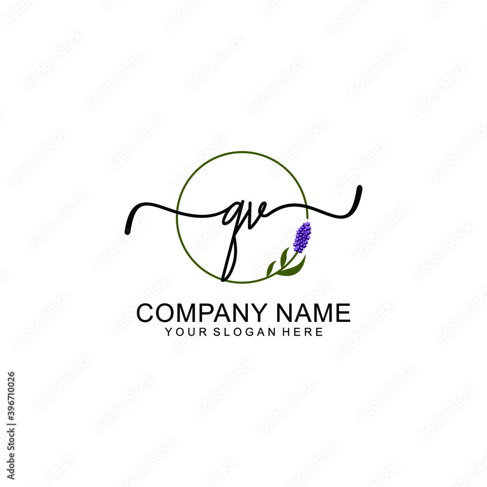 Initial QV Handwriting, Wedding Monogram Logo Design, Modern Minimalistic and Floral templates for Invitation cards Initial QV Handwriting, Wedding Monogram Logo Design, Modern Minimalistic and Floral templates for Invitation cards
