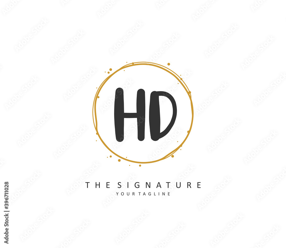 HD Initial letter handwriting and signature logo. A concept handwriting initial logo with template element. HD Initial letter handwriting and signature logo. A concept handwriting initial logo with template element.